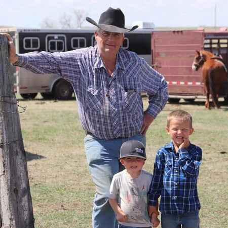Todd Trask with his grandsons